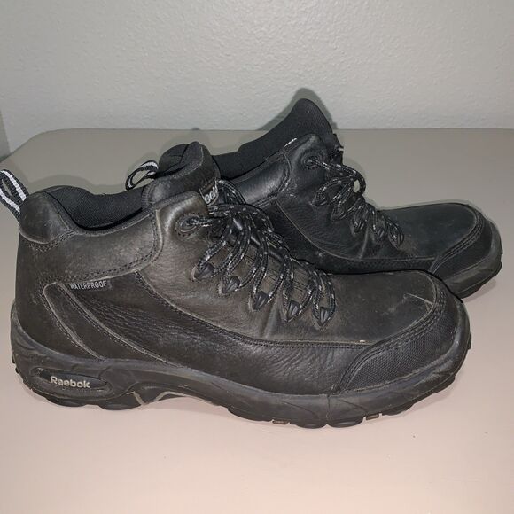Reebok Tiahawk Work Boots Black Waterproof Mens Size 10 Black - Picture 2 of 7